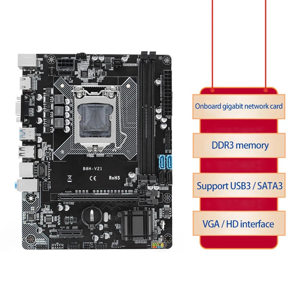 Материнская плата H81 B85 LAG1150 Core I7/I5/I3 DDR3 16 Гб ОЗУ SATA3.0 PCI-E 1X 16X материнская