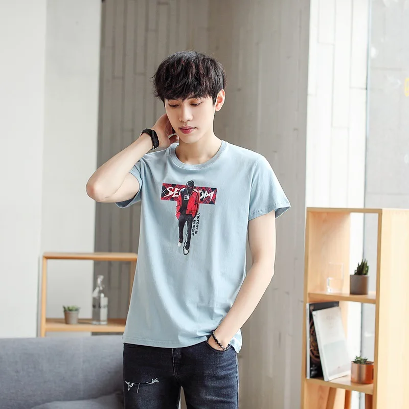 

10594 Solid color T Shirt Mens Black And White 100% cotton T-shirts Summer Skateboard Tee Boy Skate Tshirt Tops European s