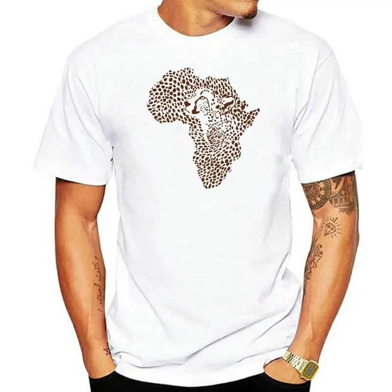 

Customize Tee Shirts 2022 Summer Men Fashion Short Sleeve T Shirts Plus Size Cheetah Africa T Shirts Print Brand Clothing