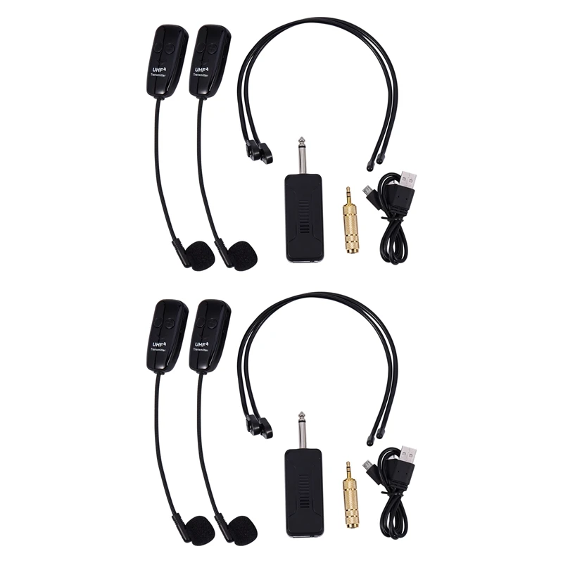 

Усилитель микрофона HFES 2X U12F Uhf One для двух беспроводных наушников, микшер, подходит для преподавания гидов, встреч, лекций