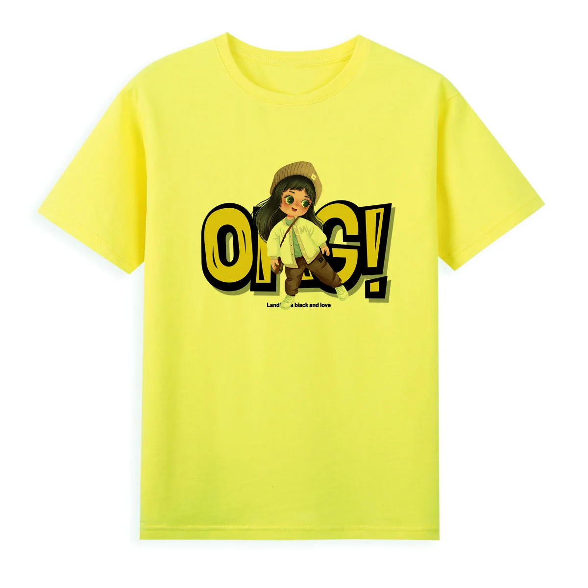 

Naughty And Cute Little Girl T-shirt Summer Short Sleeve Casual Tees Female Top Cheap Women's Clothing A0122