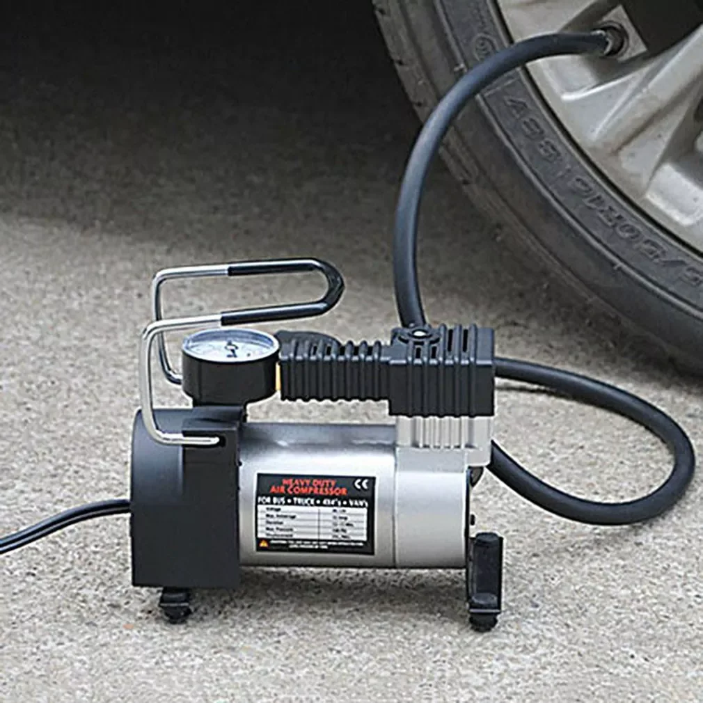 Car Inflator Pump Universal Dual Cylinder 12V 150 PSI Electric Air Tire Pump Portable Car Air Compressor Tire Inflator enlarge