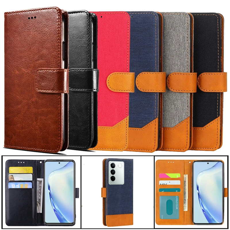 Чехол на Vivo V27 Pro кожаный чехол-бумажник для S16 чехол V2245A чехлы телефонов Etui