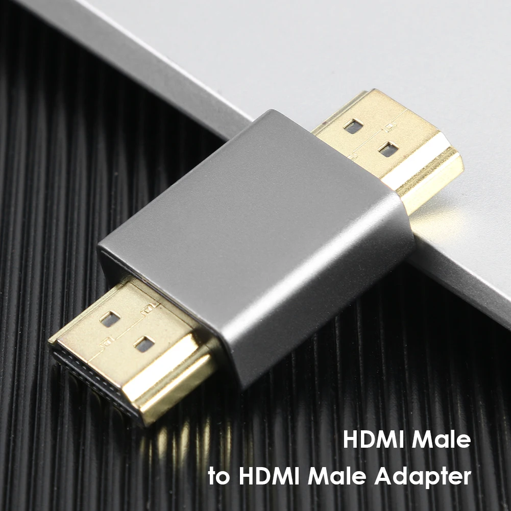 

Extension Converter Adapter Coupler Male to Male HDMI-compatible Adapter Connector 19 Pin HDMI-compatible Type A M/M Extender