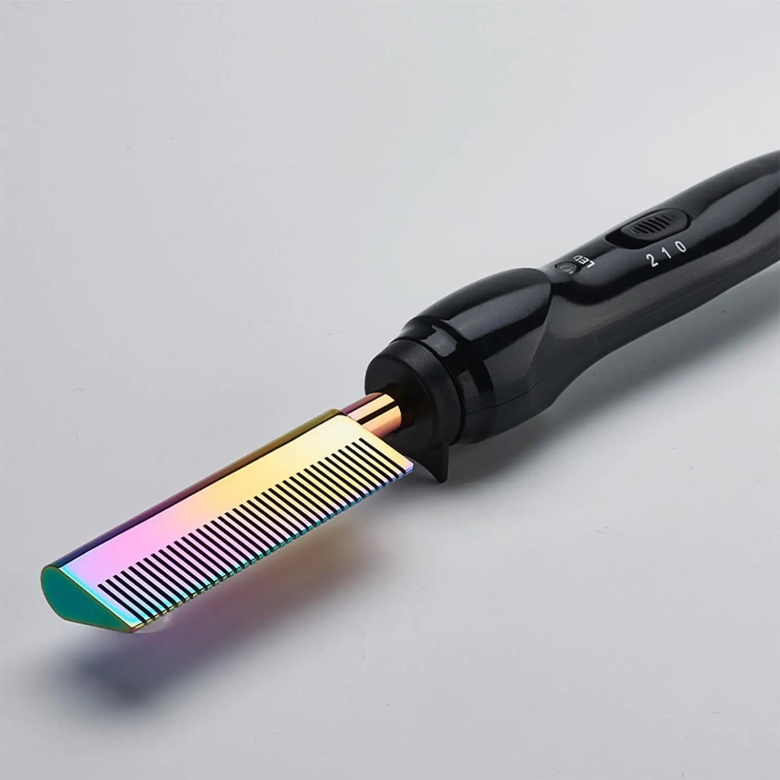 

Hair Straightener Comb Brush Two in One 2-Speed Adjustment Anti-Scald Straight Volume Comb US Plug Natural Hair Women Short Hair