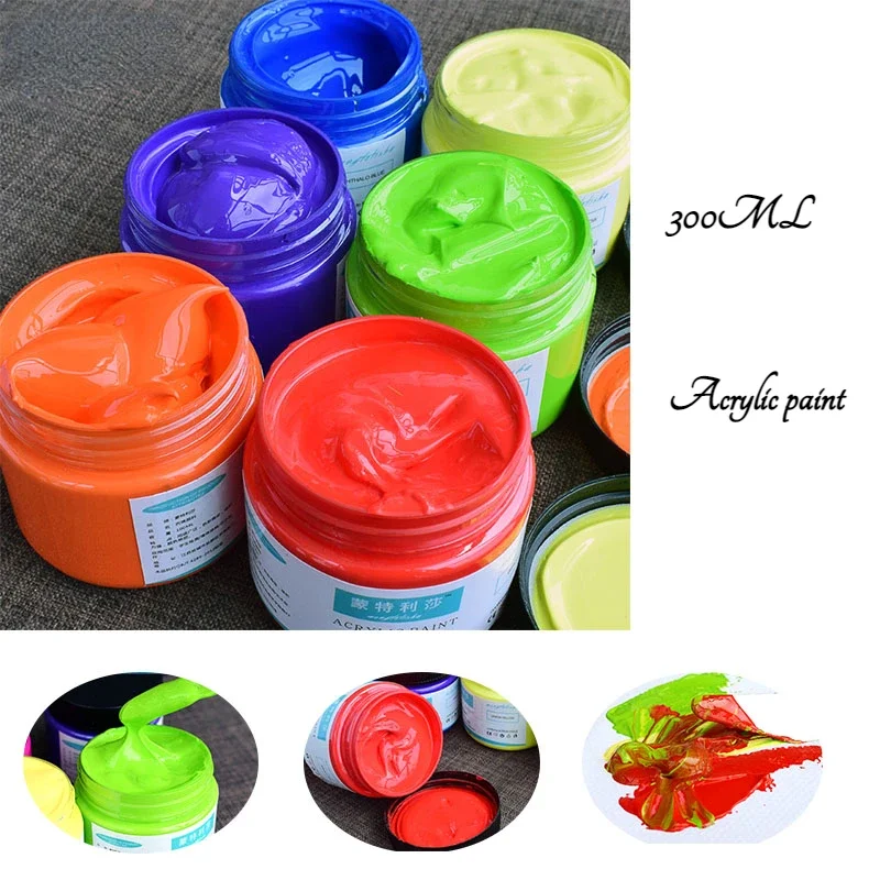 

300 мл бутылка акриловая краска для студентов художественное создание Живопись стены граффити водонепроницаемые красящие инструменты