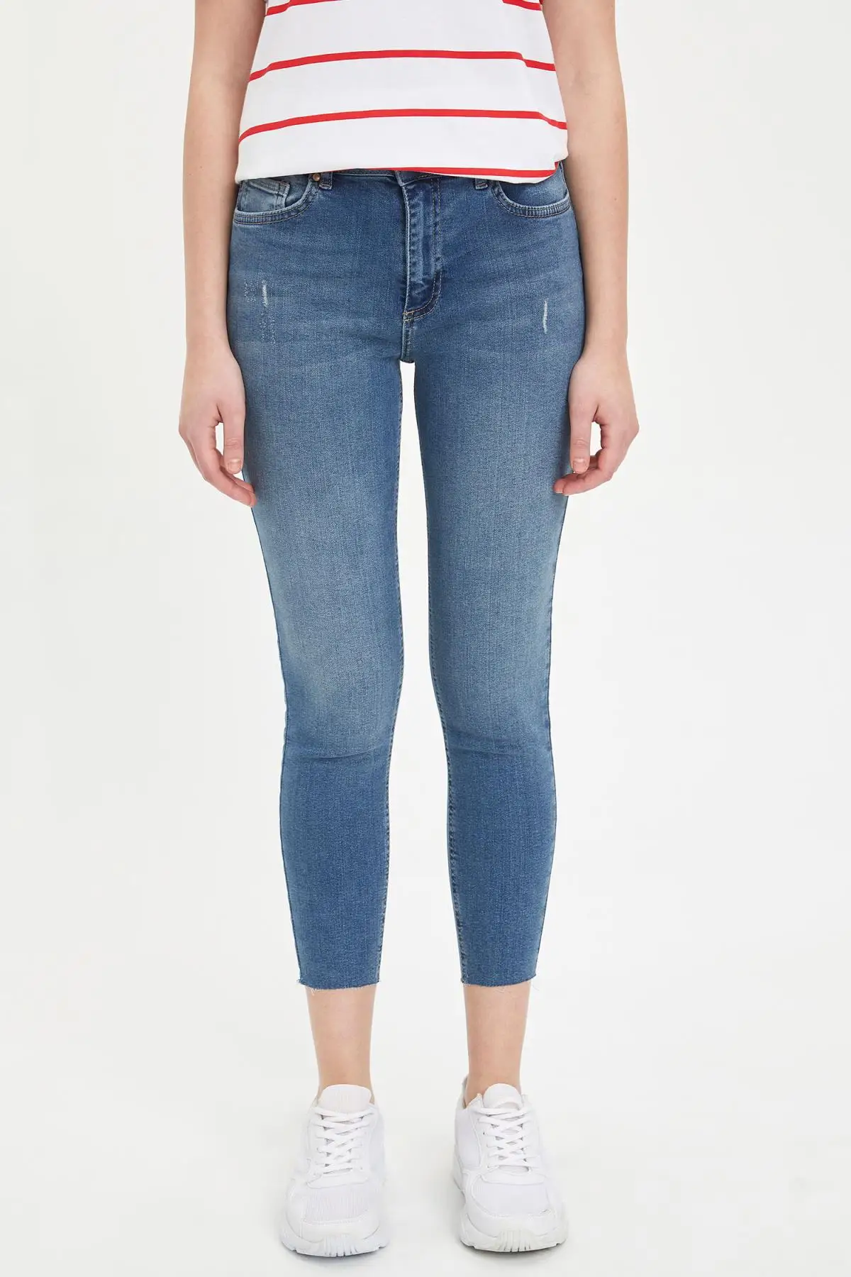 DeFacto Сезон весна Женские джинсовые супер узкие джинсы уличной эстетические штаны