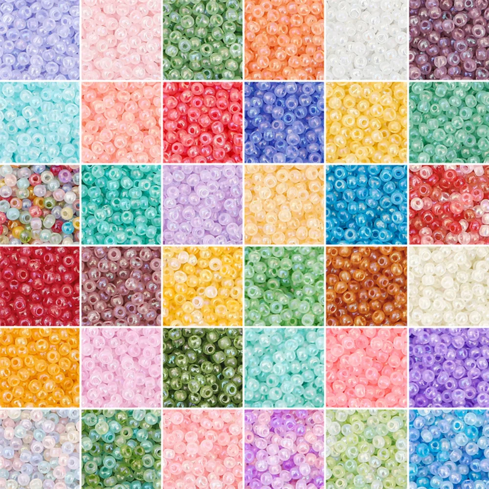 

100pcs Cream Acrylic Coloured Glaze Beads 4MM Round Candy Neon Smooth Loose Beads Ball Bracelet Jewelry Making Findings DIY