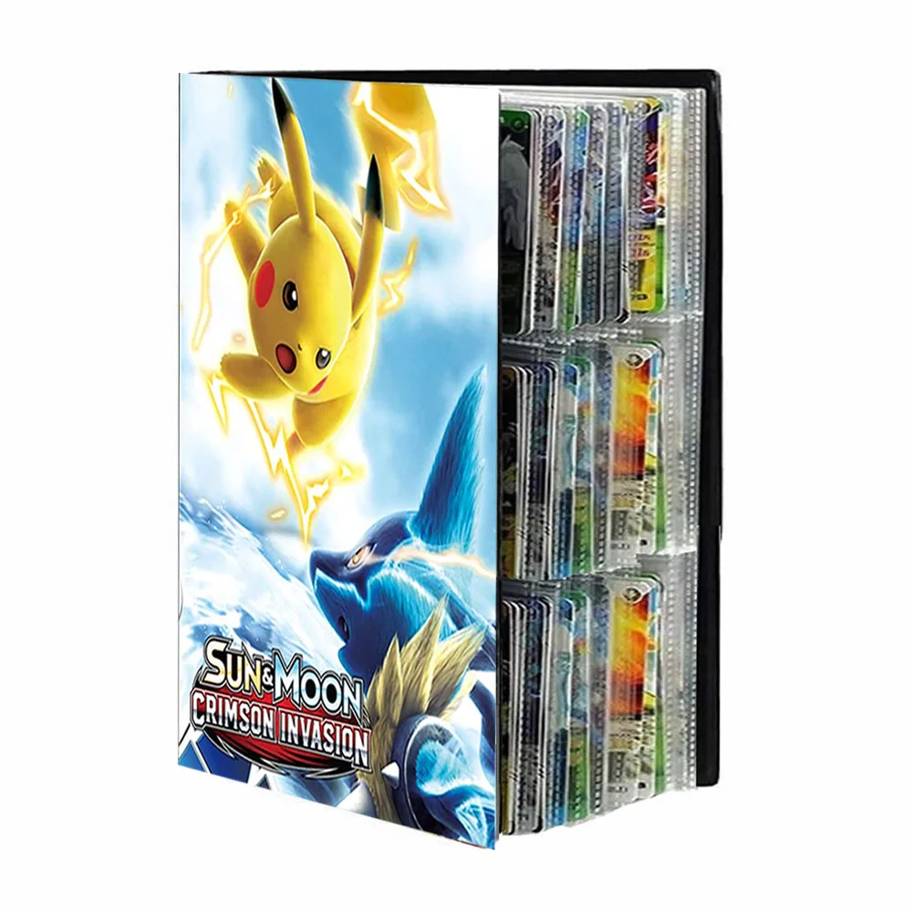 

Pokemon Cards Album Book 432Pcs Pikachu Protection Folder Cartoon GX Game Map Card Holder Binder Collection Loaded List Kid Gift