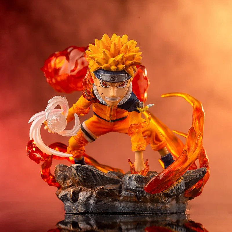 

New Naruto Anime Personality Model GK Battle Scene Animal Doll Decoration Cartoon Toy Gift Desktop Decoration Children Cool