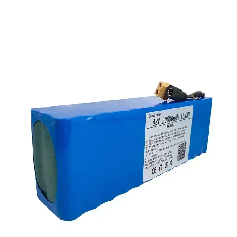 Литий-ионный аккумулятор 48 В 20000 мАч 500 Вт 13S3P XT60 18650 20 Ач подходит для зарядного