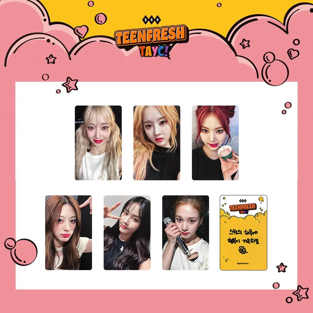 

Новый альбом Kpop Girl Group STAYC, маленькая открытка TEENFRESH, коллекционная открытка, подарки для поклонников Stayc, фотооткрытка, поклонники, подарки