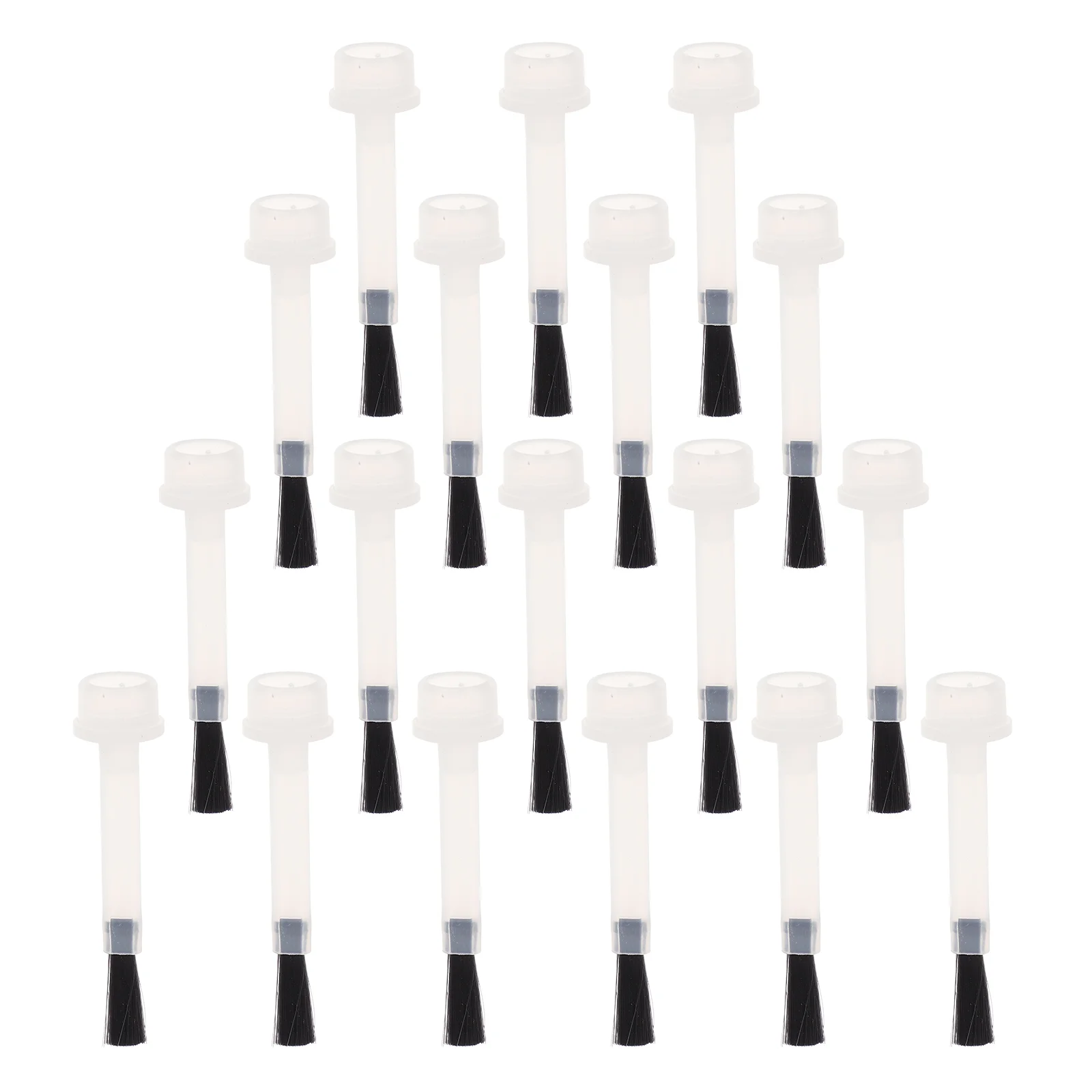 

20 Pcs Nail Bottle Brush Gel Replacement Portable Building Pearlescent Nylon Mini Polish