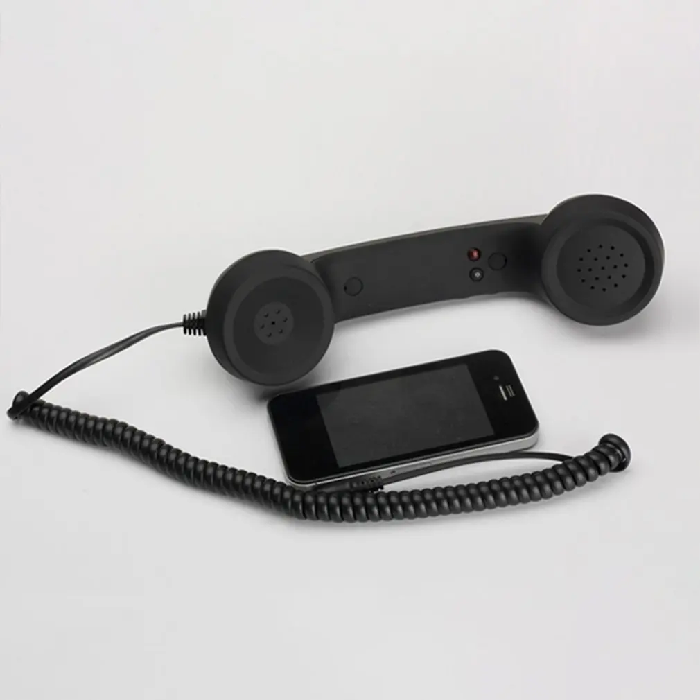 

2022 NEW 3.5mm Jack Classic Retro Phone Handset Mini Mic Speaker Phone Call Receiver for Iphone For Samsung For Huawei