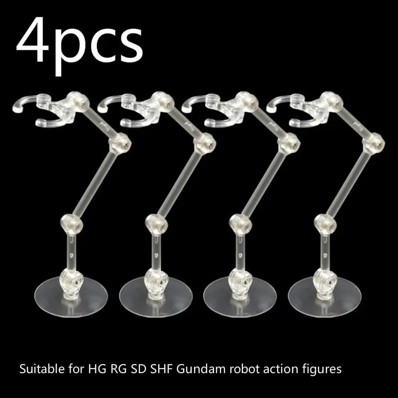 

Hot! 1/4pcs Doll Stands Figure Display Bracket Action Base For 1/144 SHF Robot Model