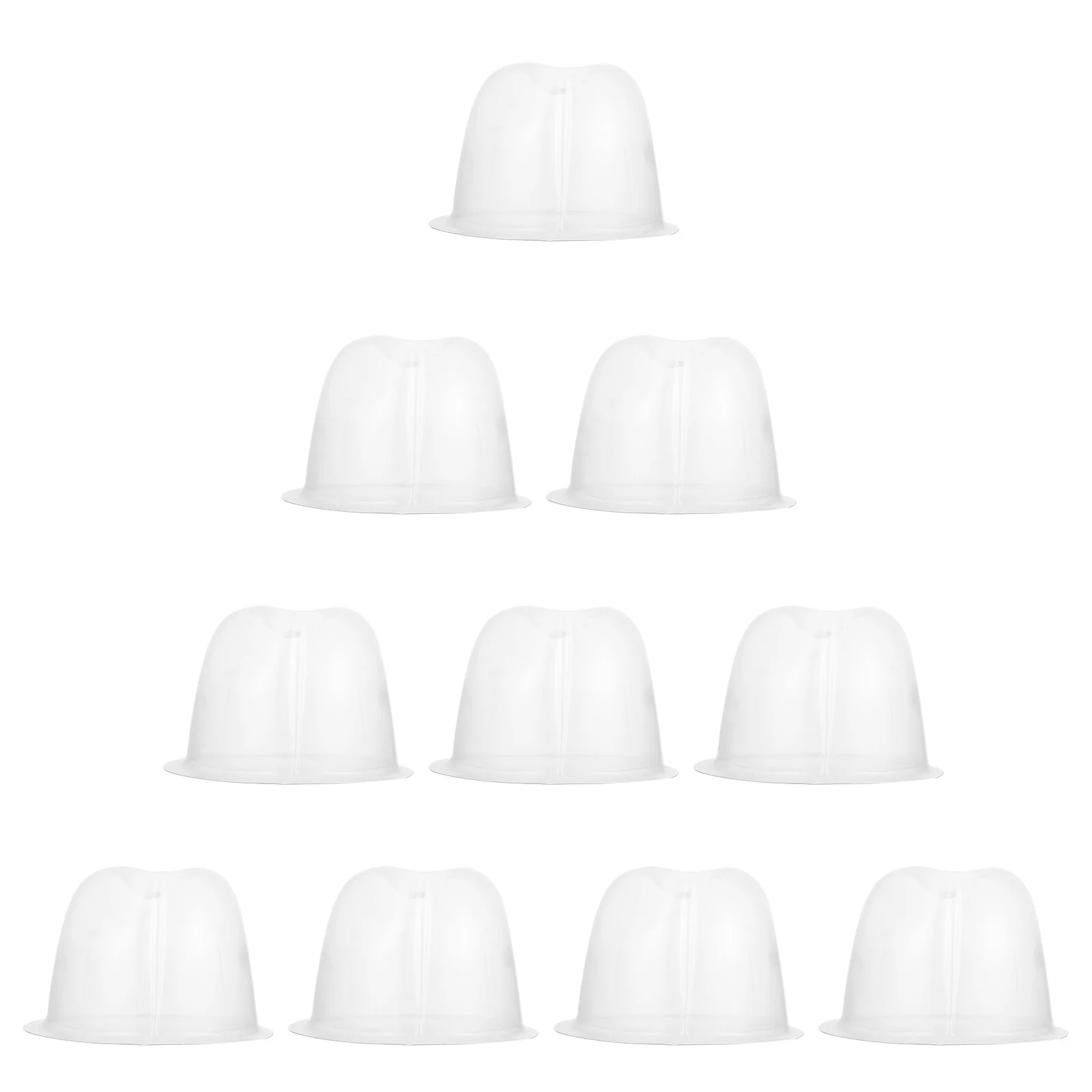 

10 Pcs Cover Clothes Hanger Stand Plastic Hat PVC Holder Caps Support Holders Display