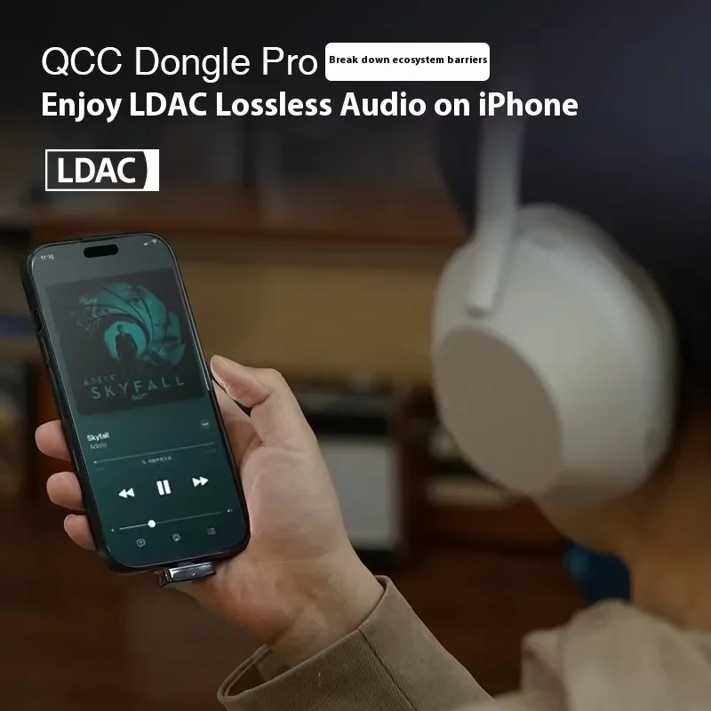 Фото Bluetooth-передатчик Questyle QCC Dongle Pro LDAC 5.4 с поддержкой Snapdragon Lossless Sound и AptX. Наслаждайтесь LDAC. В подарок! №2
