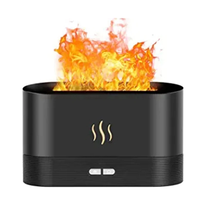 

Flame Diffuser Humidifier Ultra-Silent Cool Mist Air Fire Diffuser Essential Oil Aromatherapy Flame Humidifier