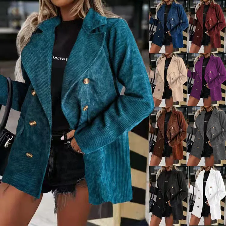 

2023 Autumn/Winter Solid Women's Suit Jacket Coat Top