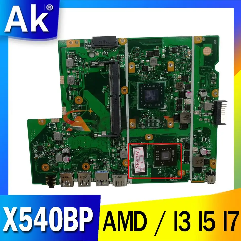 

X540BP Motherboard with AMD CPU I3 I5 I7 CPU UMA is Suitable for ASUS X540BP X540B Laptop Motherboard Mainboard