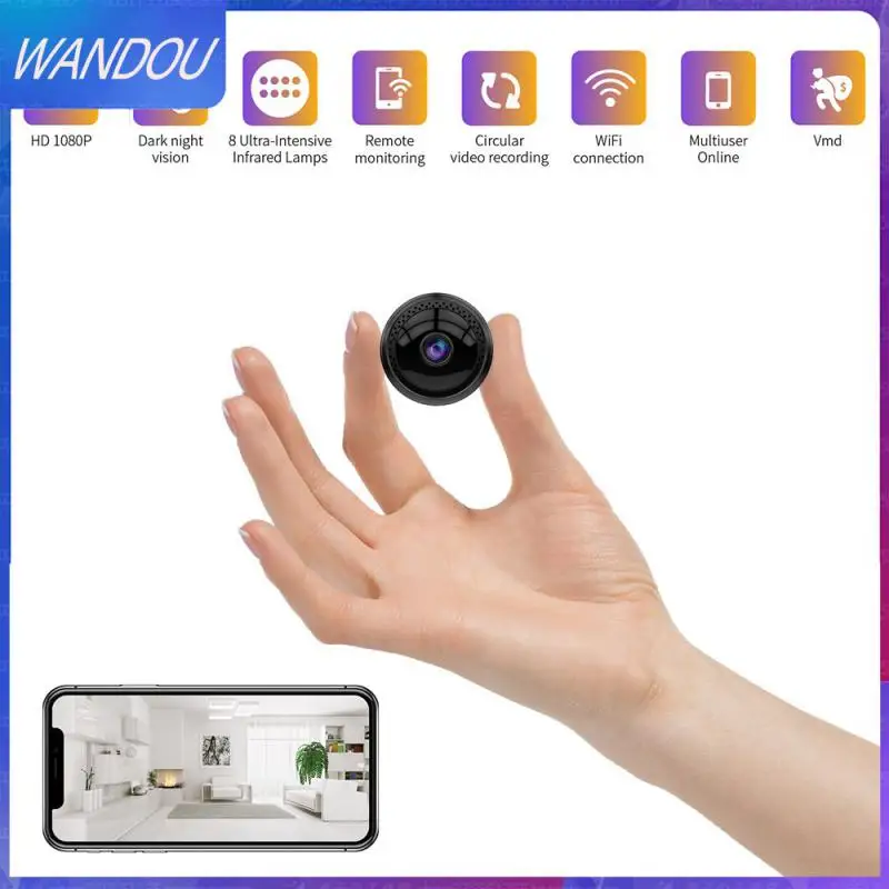 

Mini Camera Tiny Nanny Cam Wireless Mini Camera 1080P Small HD Wireless Home Security Surveillance Cameras