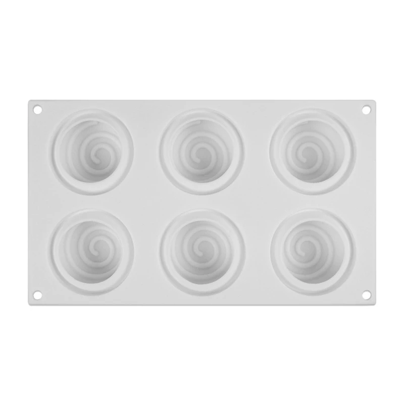 

Circular Rotation Chocolate Candy Sugar Craft Gum Paste Mold Cake Decorating Tools Family Art Silicone Soap Mold Durable