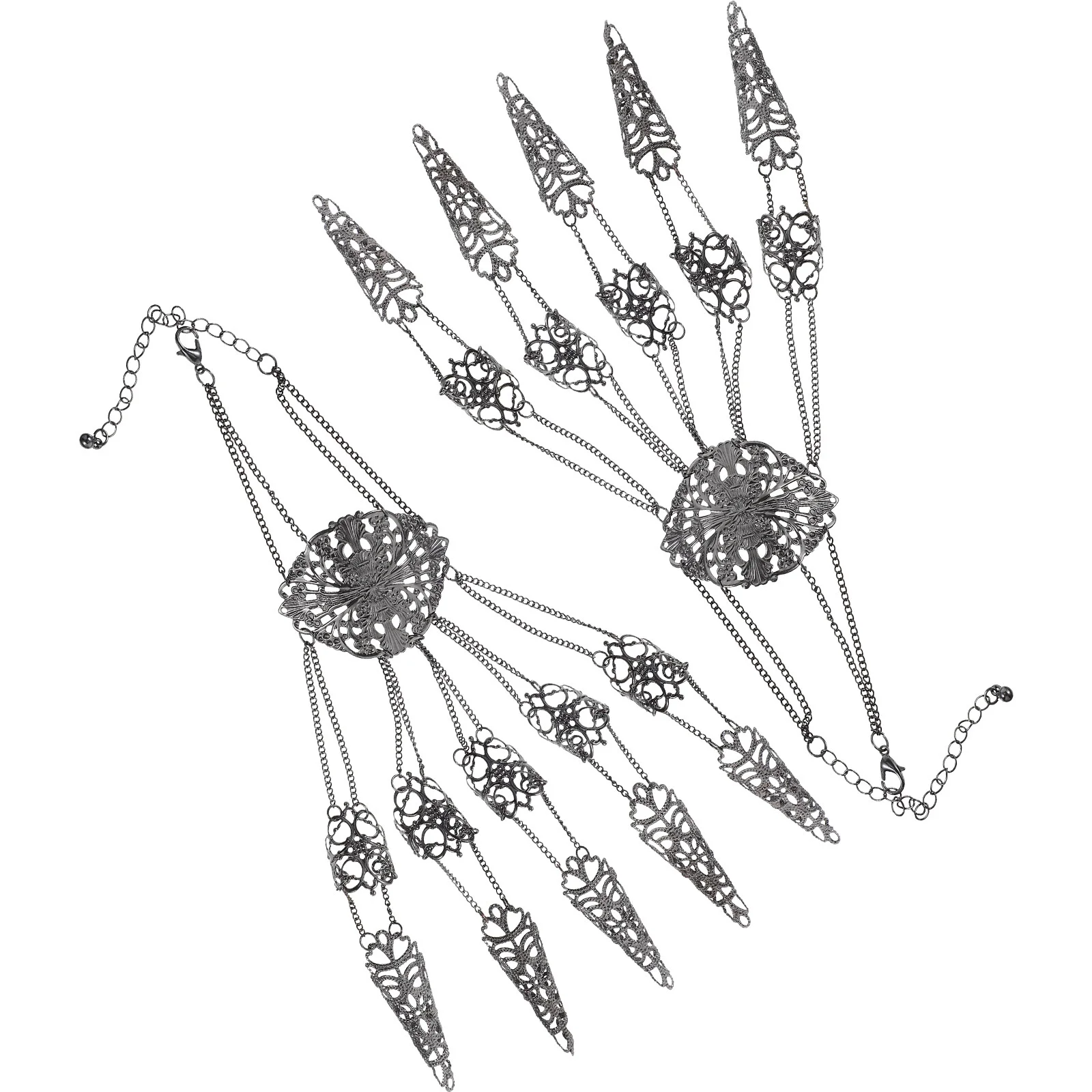 

Ювелирные изделия, браслет, Аксессуары для ручного костюма, готические браслеты, женские цепи, когти на палец