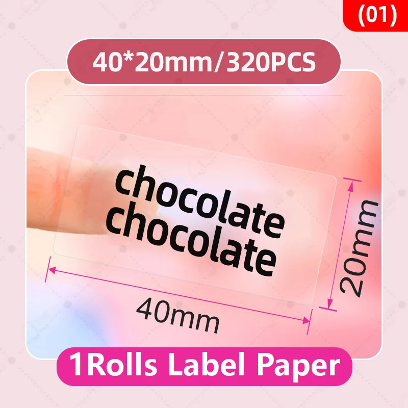 

Niimbot B1 B21 B3S термопринтер этикеток прозрачная наклейка водонепроницаемая и маслостойкая самоклеящаяся этикеточная машина