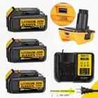 Новый литиевый аккумулятор 18 в 6 Ач для электроинструментов DeWalt DCB184 DCB200, набор перезаряжаемых электрических инструментов 20 в Max xr 18 в 18 в 9000 мАч