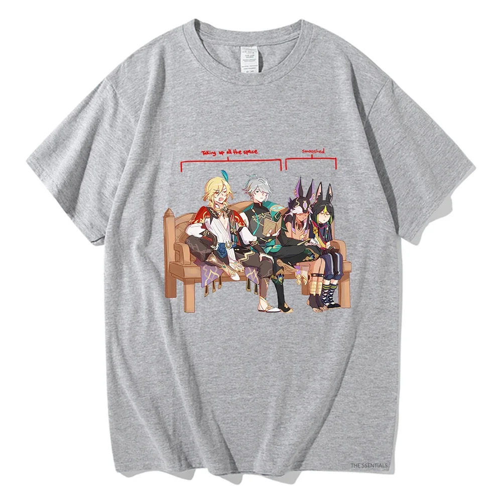 Genshin Impact Kaveh Alhaitham Cyno Tignari футболка для мужчин/женщин Harajuku эстетическая одежда