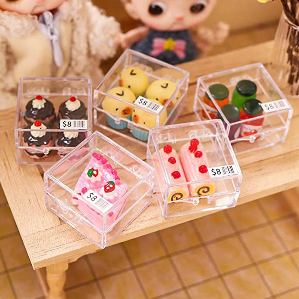 

Miniature Desserts Creative Pretend Toy Resin Ornament House Decor Fake Kitchen Toys Food Decorations