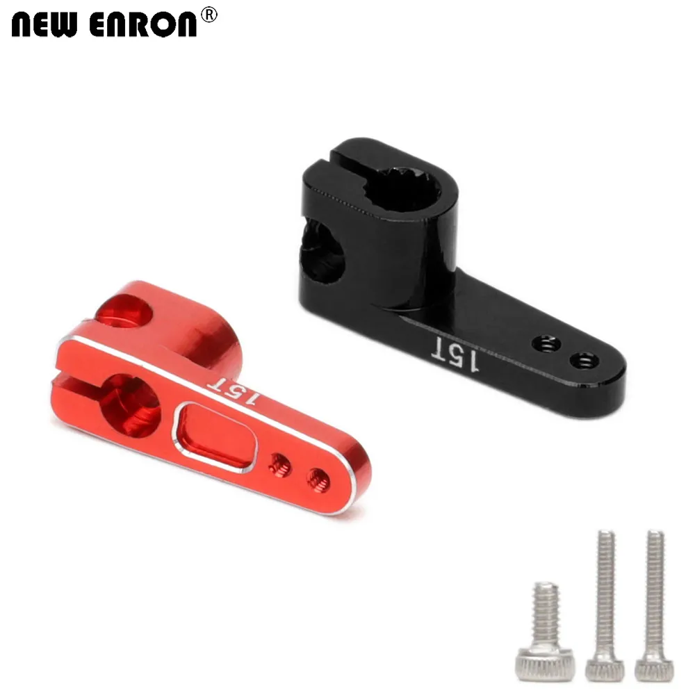 

NEW ENRON Aluminum Alloy 15T Servo Arm Steering Gear Arm Upgrade Parts 1/5Pcs for RC Crawler Car 1/24 Axial SCX24 EMax ES08MA II