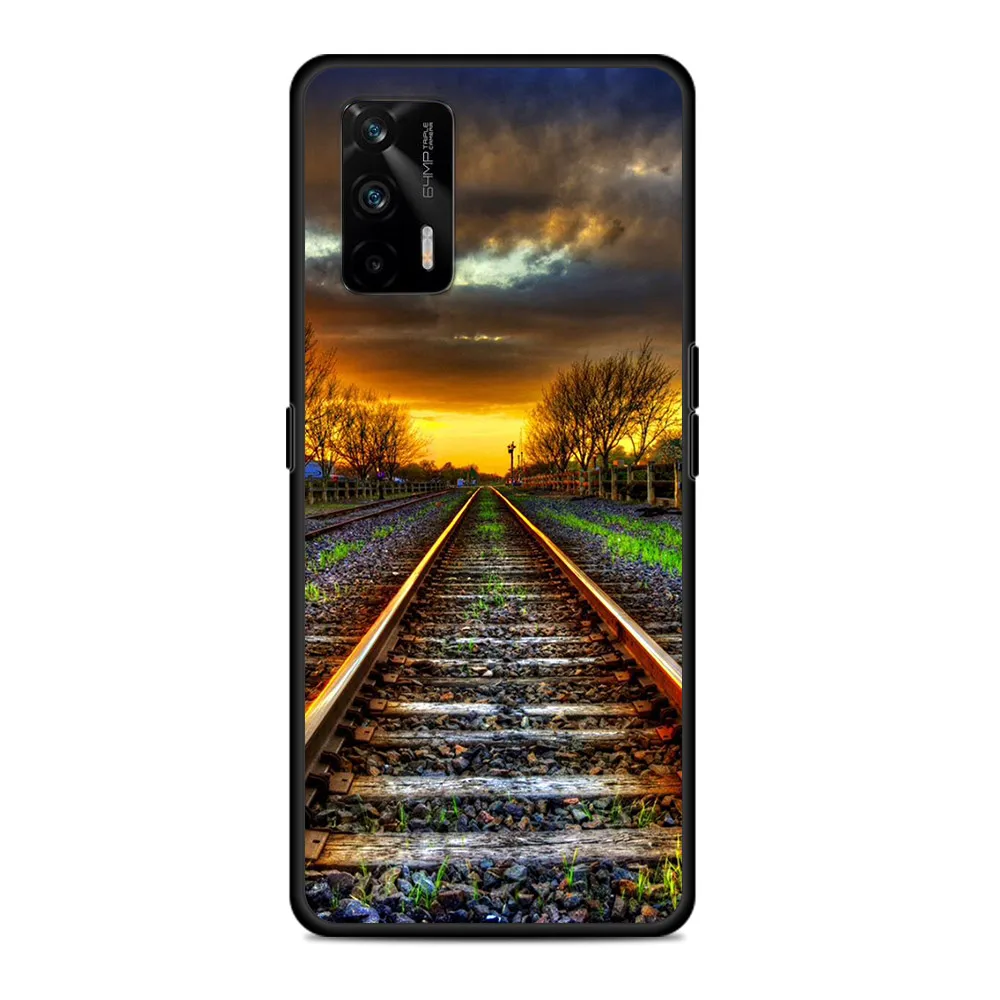 Поезд лес дым для Realme 9 9i 8 8i GT GT2 Neo Neo2 Master Pro C21 C20 C11 C20A C21Y Чехол телефона Coque |