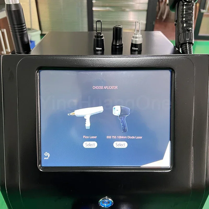 Диодный лазер для постоянного удаления волос 2 в 1 Q с переключателем Nd Yag 755 808 1064 нм