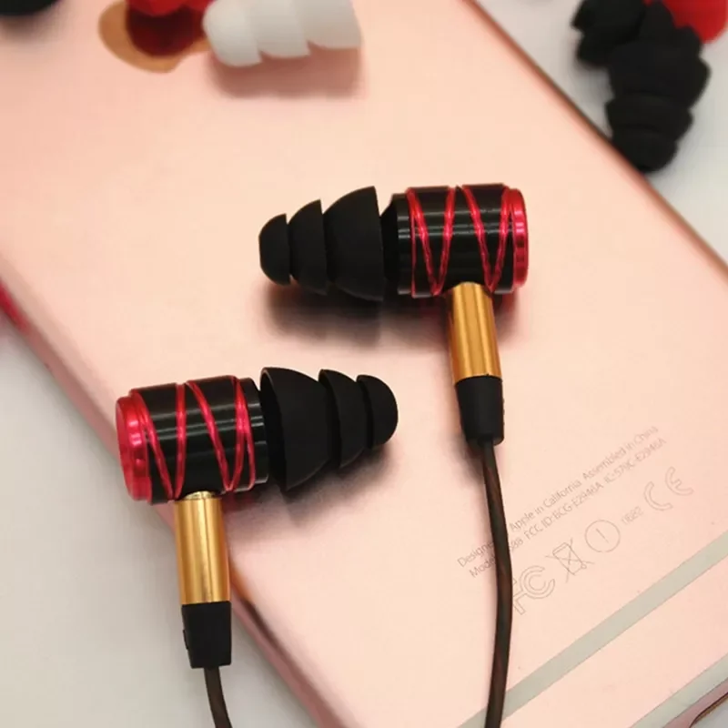 

Drop&Wholesale 3 Pairs (S/M/L) 3-Layer Silicone In-Ear Earphone Covers Caps Replacement Earbuds