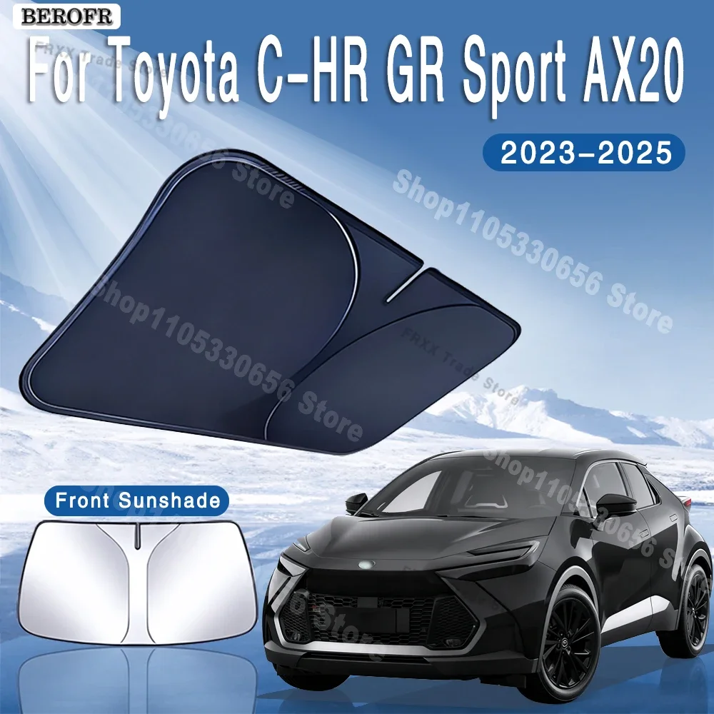 Фото Солнцезащитный козырек для автомобиля Toyota C-HR GR Sport AX20 2023 2024 2025 MK2, передний, для лобового стекла, теплоизоляционный, летний, автоаксессуар №2