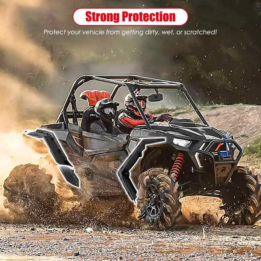 Фото Для Can-Am Maverick X3 Max DS RS XRS XRC XMR Turbo RR 17-2024: Передние и задние расширители колесных арок (брызговики) для UTV # 71500297 №3