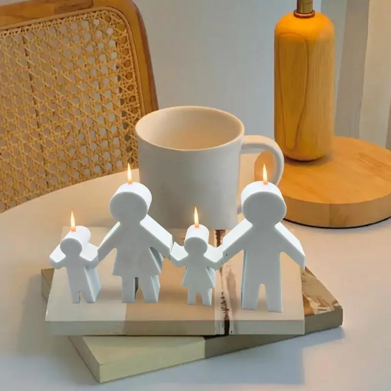 Формы для свечей силиконовые фигурки семьи форма литья эпоксидной смолы формы