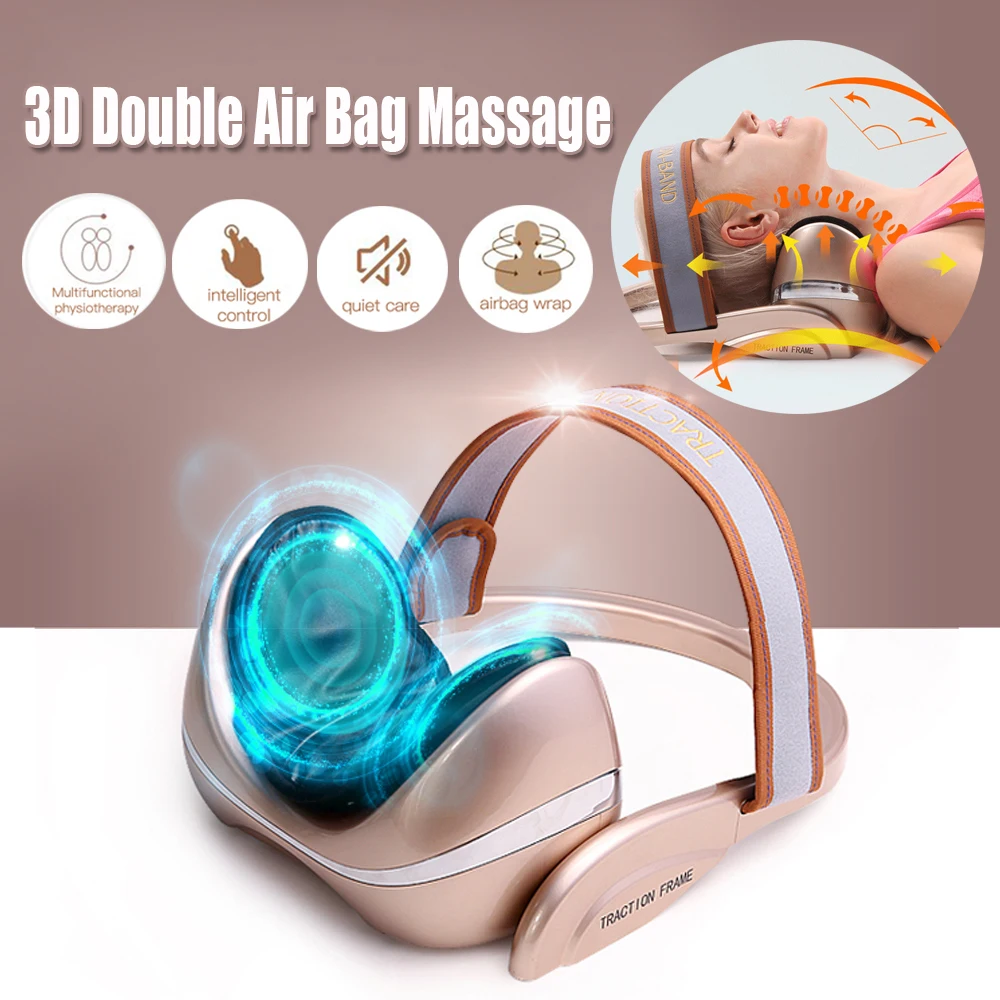 Electric Airbag Neck Massager Infrared Heating Neck Massage Vibration Air Pressure Cervical Spine Shoulder Stretcher Pain Relief