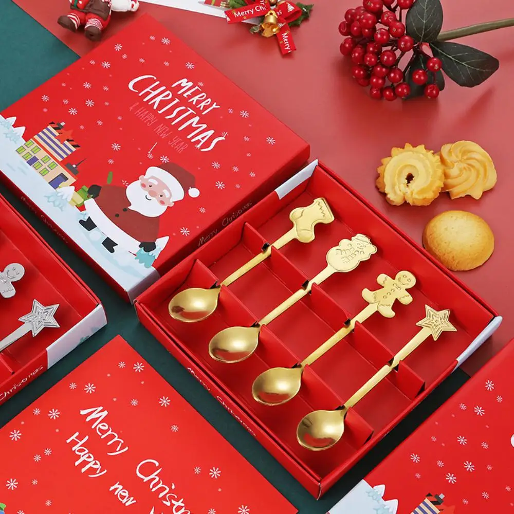 

Gift Box Package Design Dessert Cake Spoon Lovely And Interesting Exquisite High Beauty Tableware Creative Coffee Tea Spoons