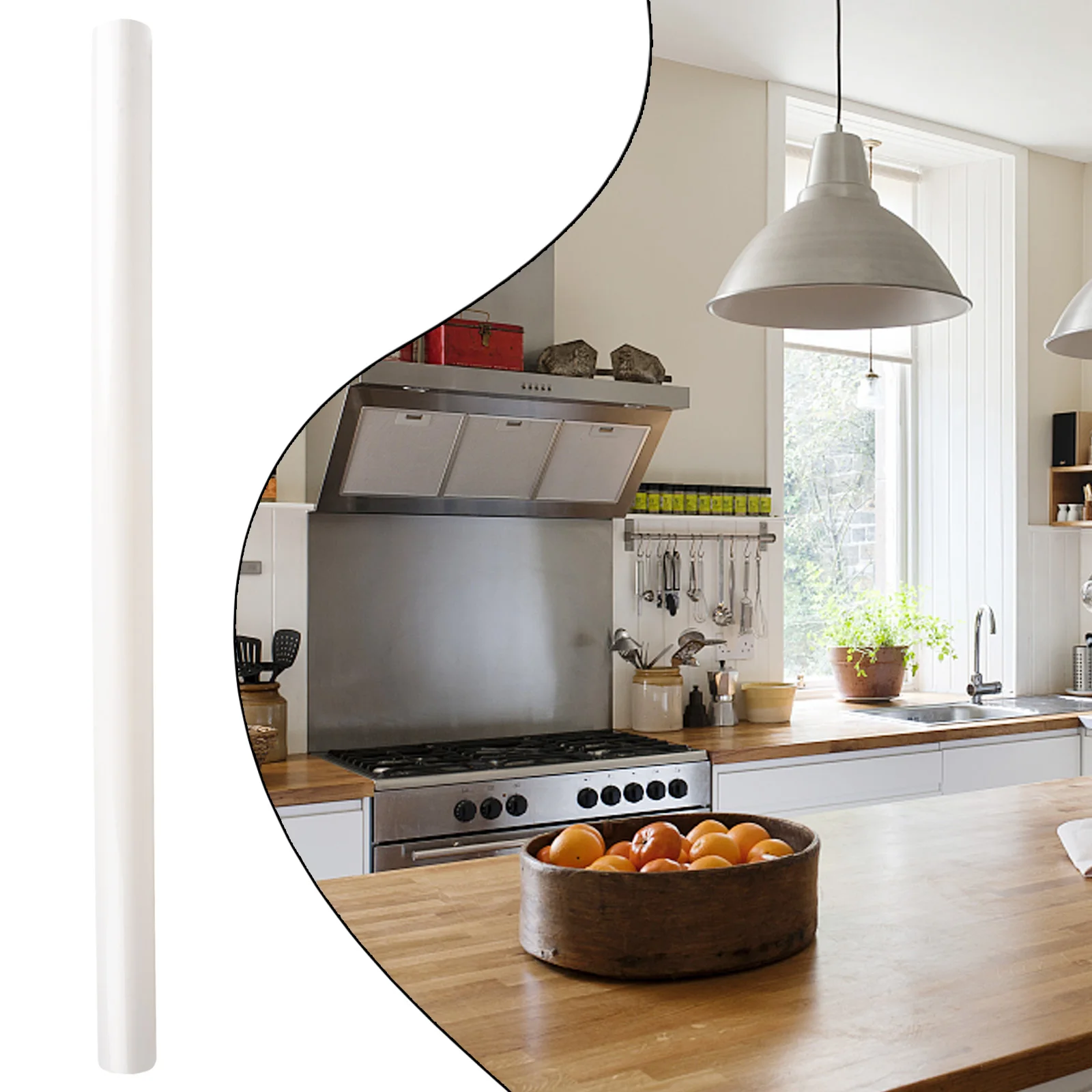 Художественная кухонная жиронепроницаемая бумажная наклейка прозрачная плитка