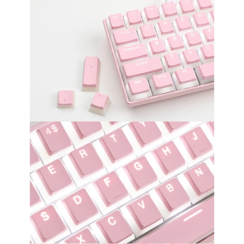 

PBT OEM Translucent Dual-layer Style Keycaps Compatible for Cherry MX Switch
