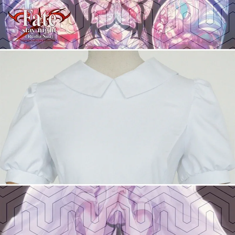 Аниме косплей костюм Fate/Stay Night Matou Sakura униформа платье Cos Хэллоуин полный комплект