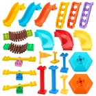 Большие фигурки, строительные блоки, совместимые с горкой, серия морской парк, большие кирпичи, пластиковые Развивающие креативные игрушки, детские подарки для детей