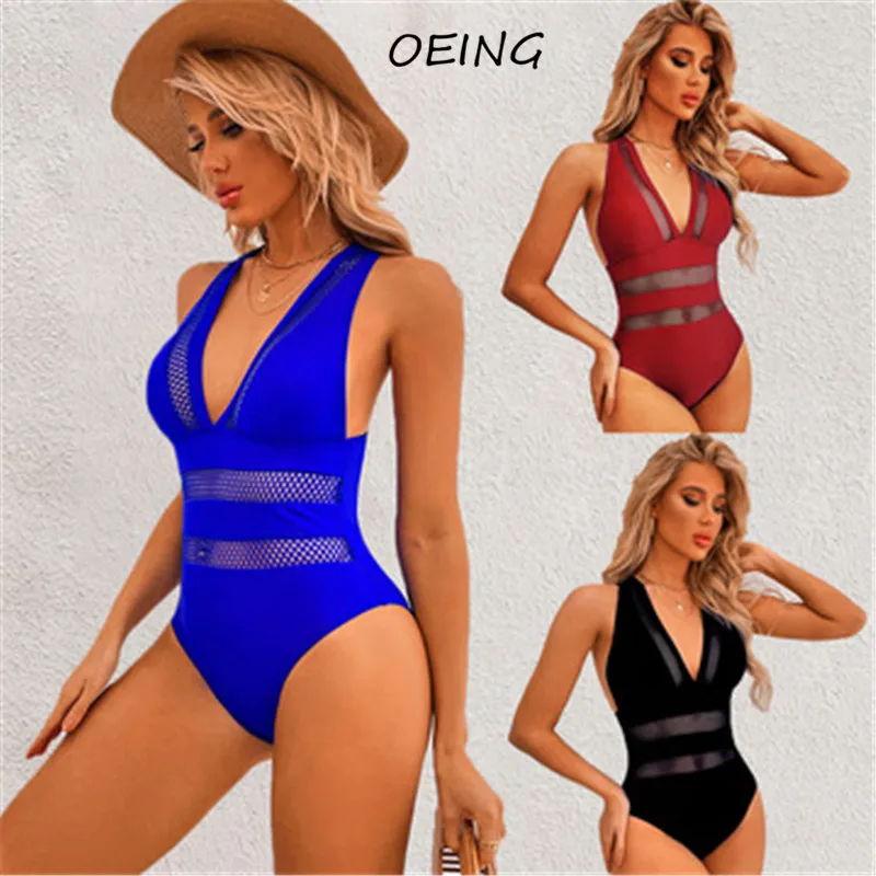 

Plus Size Hollow Out Bathing Suit Women 2022 Bathing Suit Women Sexy One Piece Swim Suits