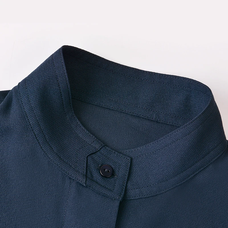 Рубашки с воротником-стойкой женские рубашки длинным рукавом в стиле вестерн