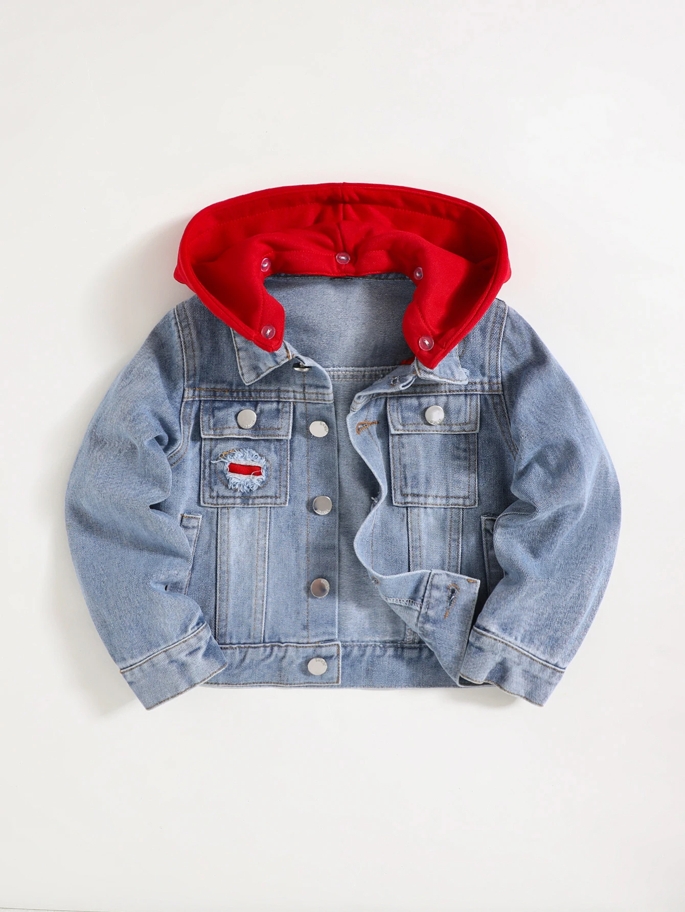 Весенне-осенняя хлопковая полиэстеровая куртка Jinsoya с капюшоном для мальчиков 4-6