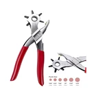 Новинка дырокол для кожаного ремня плоскогубцы Дырокол вращающийся дырокол для шитья Сумка Набор инструментов ремешок для часов бытовое кожевенное ремесло