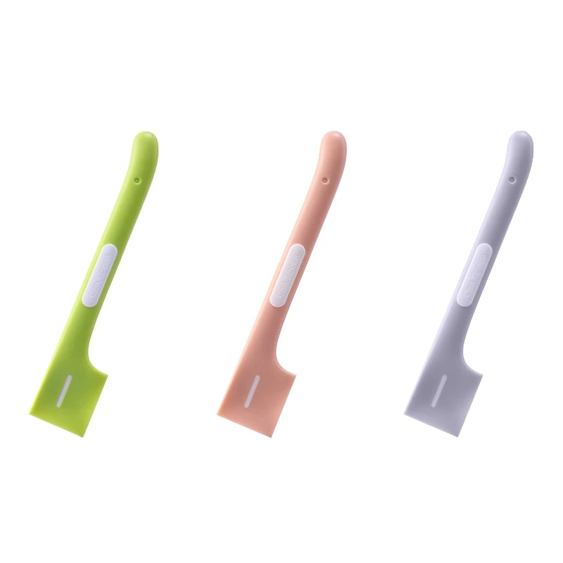 

Pet Food Can Spoon Cute Look Safe TPR Material Easy Grip Comfort Handle Pointed Angle Square Body for Dog and Cat Cans