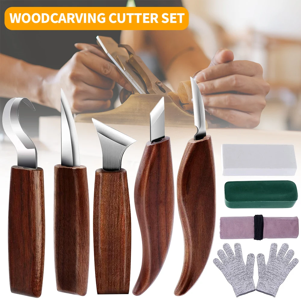 

Набор ручных инструментов для резьбы по дереву, 7/10/12 шт.